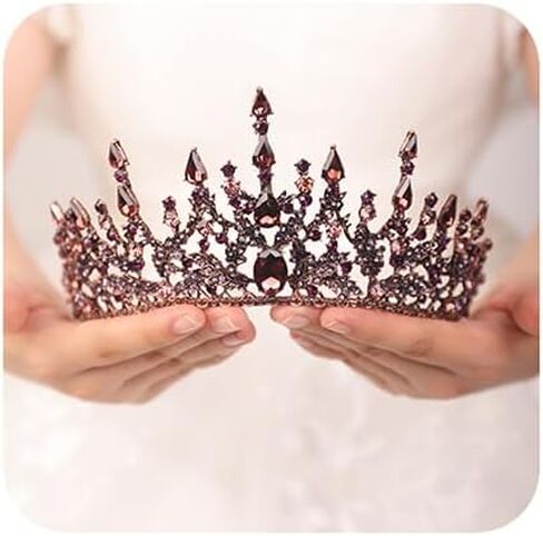 JWICOS Tiara Crown for Women Bridal Wedding Headband Hair Accessories for Birthday Prom Pageant Costume Party Wedding in Saudi Arabia
