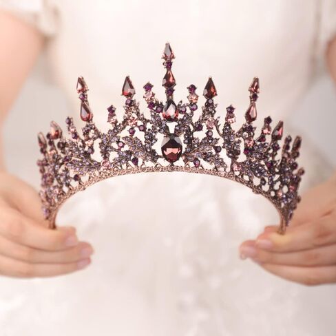 JWICOS Tiara Crown for Women Bridal Wedding Headband Hair Accessories for Birthday Prom Pageant Costume Party Wedding in Saudi Arabia
