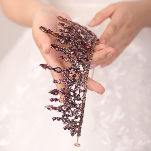 JWICOS Tiara Crown for Women Bridal Wedding Headband Hair Accessories for Birthday Prom Pageant Costume Party Wedding in Saudi Arabia