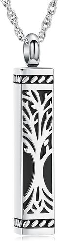 shajwo Tree of Life Cremation Jewelry Urn Necklaces for Ashes for Women Men Cube Memorial Human Ashes Jewelry in Saudi Arabia