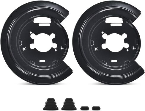 PIT66 New Disc Brake Dust Shields Backing Plates Compatible with Chevy C10 / C1500 Trucks and Suburbans 1971-1987, Fit GMC C15 / C1500 Trucks and Suburbans 1971-1987 in Saudi Arabia
