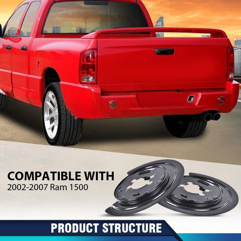 PIT66 New Disc Brake Dust Shields Backing Plates Compatible with Chevy C10 / C1500 Trucks and Suburbans 1971-1987, Fit GMC C15 / C1500 Trucks and Suburbans 1971-1987 in Saudi Arabia