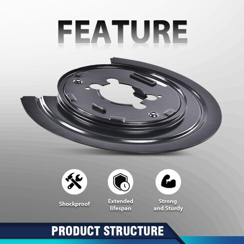 PIT66 New Disc Brake Dust Shields Backing Plates Compatible with Chevy C10 / C1500 Trucks and Suburbans 1971-1987, Fit GMC C15 / C1500 Trucks and Suburbans 1971-1987 in Saudi Arabia