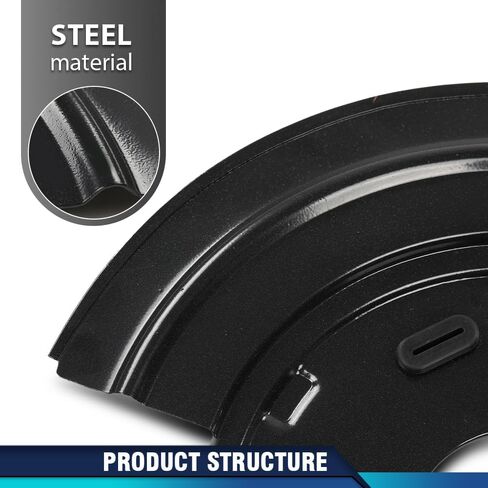 PIT66 New Disc Brake Dust Shields Backing Plates Compatible with Chevy C10 / C1500 Trucks and Suburbans 1971-1987, Fit GMC C15 / C1500 Trucks and Suburbans 1971-1987 in Saudi Arabia