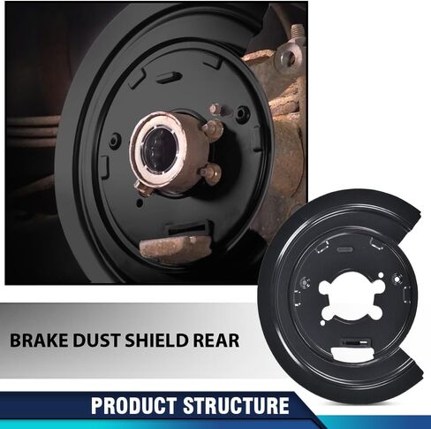 PIT66 New Disc Brake Dust Shields Backing Plates Compatible with Chevy C10 / C1500 Trucks and Suburbans 1971-1987, Fit GMC C15 / C1500 Trucks and Suburbans 1971-1987 in Saudi Arabia