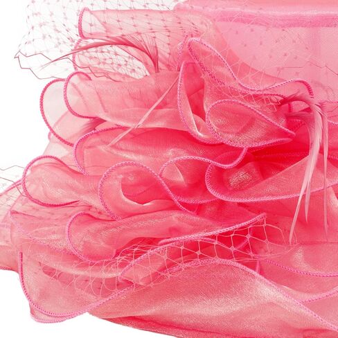 Womens Church Derby Wide Brim Sun Hat Sister Tea Party Headwear Bridal Wedding Fascinator in Saudi Arabia
