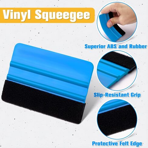 مجموعة تظليل النوافذ، مجموعة أدوات تغليف الفينيل مكونة من 15 قطعة، طقم تظليل لتغليف السيارة، فيلم الخصوصية، غشاء نافذة من الزجاج الملون، ورق الحائط، ومشروع الفينيل DIY، أدوات تظليل النوافذ يمكن للمبتدئين استخدامها in Kuwait