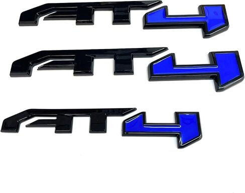 4Pc Set AT4 Emblem Sierra Letters Badge 3D Sticker Nameplate Fits 2019-2024UP Sierra 2500HD 3500HD (Black and Red) in Saudi Arabia
