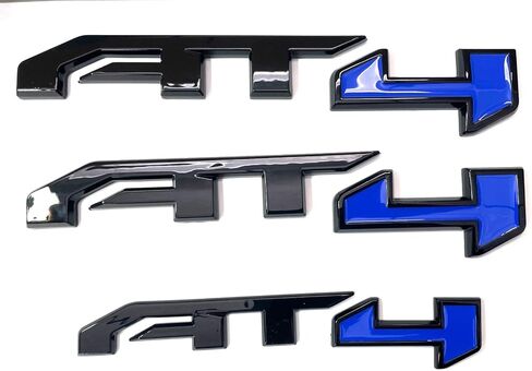 4Pc Set AT4 Emblem Sierra Letters Badge 3D Sticker Nameplate Fits 2019-2024UP Sierra 2500HD 3500HD (Black and Red) in Saudi Arabia