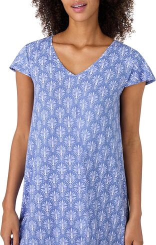 Tommy Bahama - Women's Short Nightgown, Short Sleeve Stretch Jersey Ruffle Hem Dress for Sleep or Lounge in Kuwait