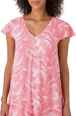 Tommy Bahama - Women's Short Nightgown, Short Sleeve Stretch Jersey Ruffle Hem Dress for Sleep or Lounge in Saudi Arabia