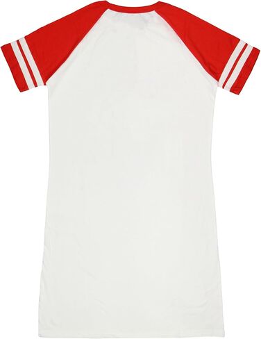 Bioworld Sanrio Hello Kitty and Friends Women's Varsity Pajama Sleep Shirt V-Neck Raglan Nightgown in Saudi Arabia