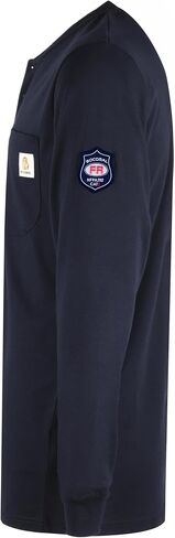 Bocomal Fr قمصان Henley 7oz بالوزن المتوسط ​​مقاوم للحريق NFPA2112 CAT2 قميص العمل المترك in Saudi Arabia