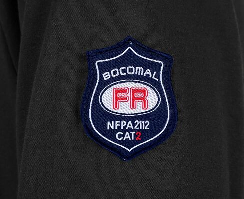 BOCOMAL FR Shirts Henley 7oz Midweight Fire Resistant Clothing NFPA2112 CAT2 Men's Flame Retardant Work Shirt in Saudi Arabia