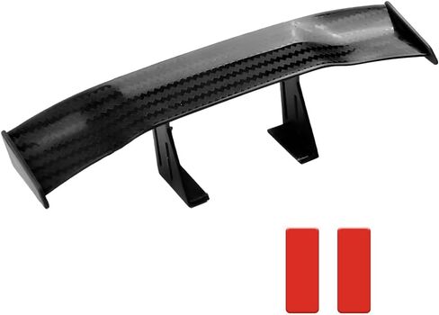 Car Spoiler Wing, Carbon Fiber Auto Exteriores Rear Tail Wings, ABS Automotive Mini Tiny Trunk Spoiler for Most Vehicles, Universal Car Accessories (Black Carbon Fiber, Small) in Saudi Arabia