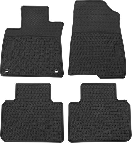 حصيرة أرضية للسيارات لـ Honda Accord 10th Generation 2018 2019 2020 2021 2022 Custom Fit Full Black Rubber Auto Liner Mats All Weather Protect in Kuwait