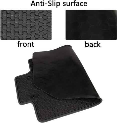 حصيرة أرضية للسيارات لـ Honda Accord 10th Generation 2018 2019 2020 2021 2022 Custom Fit Full Black Rubber Auto Liner Mats All Weather Protect in Kuwait