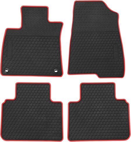 حصيرة أرضية للسيارات لـ Honda Accord 10th Generation 2018 2019 2020 2021 2022 Custom Fit Full Black Rubber Auto Liner Mats All Weather Protect in Kuwait
