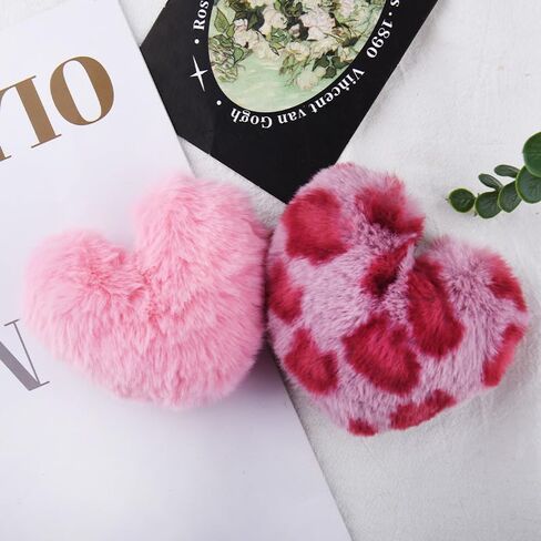 YALLNASL Leopard Print Bag Charms for Handbag Purse Heart Accessories for Keys Leopard Keychains for Women Girls Animal Lover in Saudi Arabia