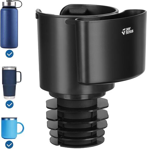 JOYTUTUS Cup Holder Expander, Expandable Insert Extender, Adapt Most Regular Cup Holder for Car 18-40oz (3.4-3.8 Inch), Hydro-Flask, Yeti, Nalgene (16 40 Oz) Large Water Bottles in Saudi Arabia