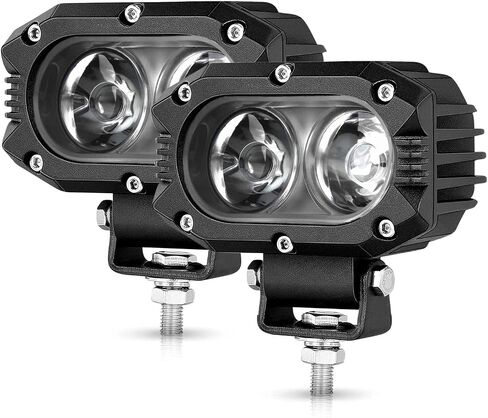 CO LIGHT LED Pod Spot Lights 2PCS 4 inch 96W LED Fog Lights for Truck Offroad Driving Lights SUV ATV Boat Motor Tractor Forklift 3 Years W-arranty in Saudi Arabia