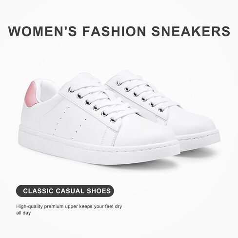 Vepose Women's Fashion Sneakers, Lace Up Low Top Platform Tennis Shoes | Comfortable fashion walking shoes, low top, memory foam cushioning, lace up, cute style for work, travel and weekends in Kuwait