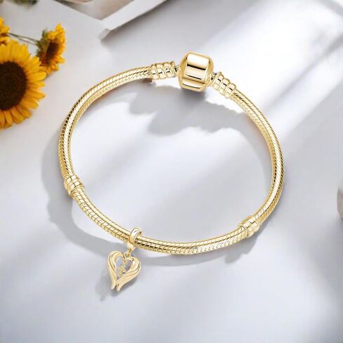 Angel Wings Dangle Charm Pave Cubic Zirconia Corss Bead for Pandora Bracelet Women Gift in Saudi Arabia
