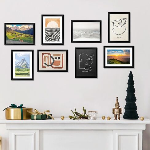 Nexcover 8x10 إطار الصورة الأسود 2pk ، إطار صور 8 × 10 مع plexiglass HD مقاوم للتشويش ، إطارات الصور ملصقة للصور 5x7 مع حصيرة أو 8x10 بدون حصيرة ، أفقي ورأسي للتعليق الجدار أو الجدار in Kuwait