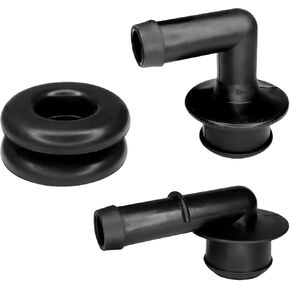 2PCS PCV Valve Grommet Crankcase Breather Hose Vent Tube PCV CCV Vent Valve Elbow and Gasket Set Replacement Kit for Jeep Grand Cherokee 2000-2004 53013360AA 53030497 294607