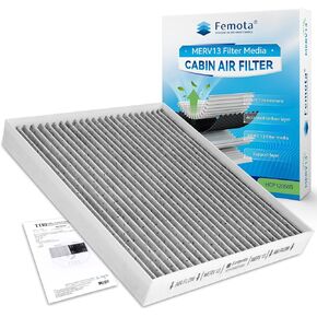 Tested MERV 13 Cabin Air Filter with Activated Carbon, CF12058 for Hyundai Accent(2018-2022), Elantra(2017-2020), Elantra GT(2018-2020); Kia Forte(2019-2024), Forte5(2020-2024), Rio(2018-2023)