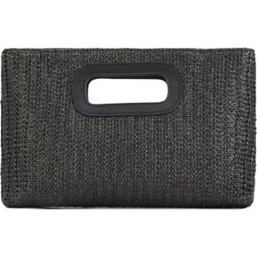 Fecialy Straw Clutch Top Handle Clutch Handbags for Women Raffia Evening Bag Woven Beach Summer Bag Crossbody Purse