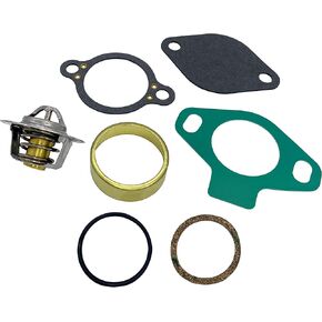 A.A Thermostat Kit with Sleeve Replacement for MerCruiser Quicksilver V6 and V8 Engines 4.3, 5.0, 5.7, 7.4, 8.2L - 18-3668, 23-47508T, 807252Q4
