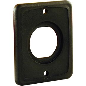 JR Products 15155 12V/USB Mounting Plate - Single Port,Black