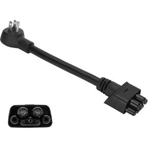 OSCAD NEMA 5-15 Adapter Compatible with Tesla Gen 2 Mobile Portable Charger, Mobile Charger to Work for 240/250V Outlet at 16 Amp,Compatible with Tesla Model 3/Y/X/S/Cybertruck(5-15 Length 11.5")
