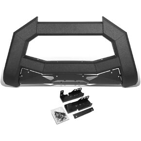 J2 Engineering J2-PT-ZTL-8270 Carbon Steel Front Bumper Bull Bar Guard Compatible with 07-19 Silverado Sierra / 07-14 Escalade 1500/ESV/EXT2,w/Mounting Brackets, Black