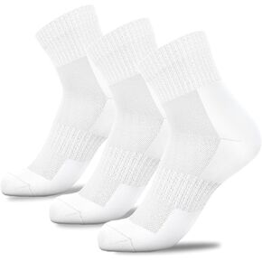YANES Premium Athletic Unisex Ankle Socks for Running, Gym, and Sports, Breathable, Moisture-Wicking Socks for Men and Women