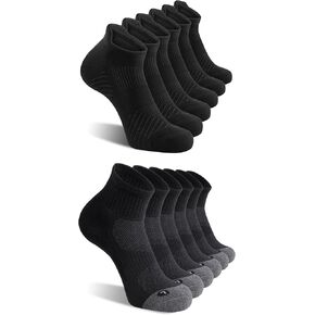 Fitrell 12 Pack للرجال الجوارب الرياضية في الكاحل وجوارب Tab Sport منخفضة للرجال 12-15