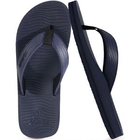 Coface Men Flip Flops مريح اليوغا وسادة حصيرة سليم ثونغ مع دعم القوس شرائح شاطئ الصيف غير الرسمية للرجل ، حجم 7 ~ 15