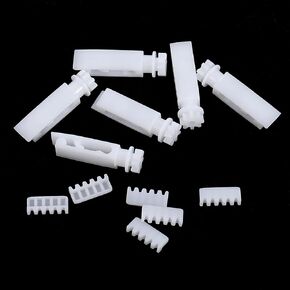 12 Pieces Vertical Blinds Replacement Stem and Gear Vertical Blinds Components Accessories Window Valance Curtain Clip Bracket Control Wand Plastic Blinds Vanes Repair Kit for Headrail Carrier