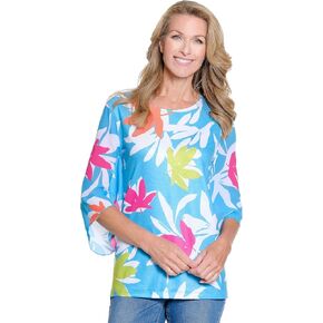 مضاعفات نساء 3/4 Hi-Lo Scoop Reck Top