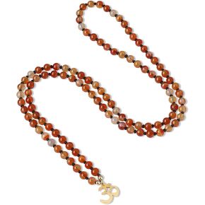 Coai Handmade 108 Mala Beads Necklace ، Netlace Charm Charm Charm للنساء