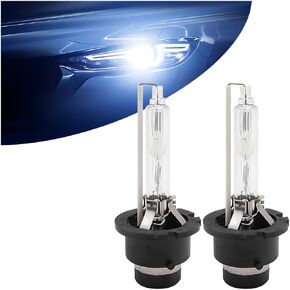 Mandark 2PCS Car D2S HID Bulbs, 6000K Cool White Xenon Headlight Replacement Lights, 35W 12V Super Bright Waterproof Automotive High Low Beam Lamps, Universal for SUV, Truck, RV