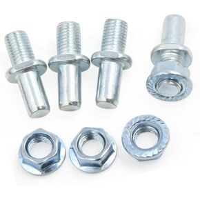 4pcs نغمة فضية نغمة معدنية دراجة نارية خلفية مدفوعة البراغي المسمار ل CG استبدال الأجزاء