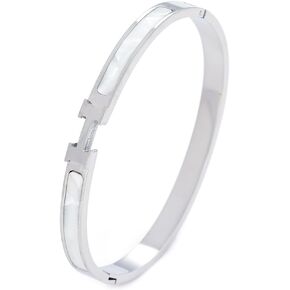 Fashion H Bracelet Stainless Steel Bracelet Jewelry H Bangle Cuff Bracelet birthday Gift for women