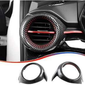 Dashboard AC Air Vent Outlet Trim, for Chevrolet Trax 2024 2025 - ABS Carbon Fiber Sport Interior Trim Accessories in Kuwait