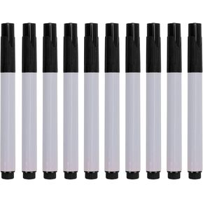 GREUS 10 Pack Liquid Chalk Markers Pens for Chalkboard, Wet Dry Erase Markers Fine Tip Rewritable Blackboard Pen Dust-free Handwriting Pen Office Classroom Black Orange