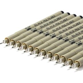 Mr. Pen- Drawing Pens for Artists, 8 Pack/Fineliner Micro Anime/Sketch Pens, Line Art/Inking Pens, Fine Point Bible Journaling Pens