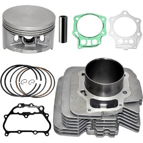 Tupo 92mm Air-Cooled Cylinder Piston Ring Gasket Top End Rebuild Kit Compatible with Honda TRX500 Foreman500 TRX 500 Foreman 500 TRX500FE ES TRX500FM S TRX500FPE EPS 4x4 2x4 2005-2011