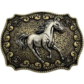 حزام الحصان مشبك Western Cowboy Texas Rodeo حزام الإبزيم للرجال النساء