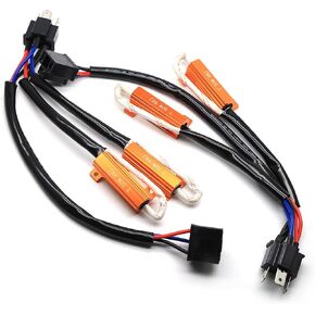 Cougar Motor 9003 H4 مقاوم لمبات الضباب التحذير (2 PCS)